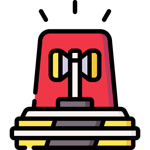 Siren fire alert danger icon Siren fire alert danger icon