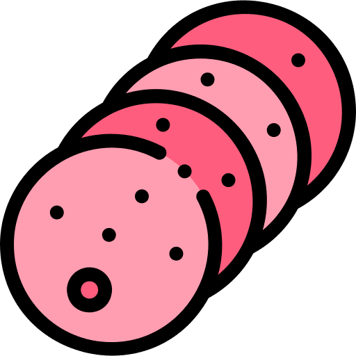 Cold meat cold meat butcher food and restaurant icon Cold meat cold meat butcher food and restaurant icon