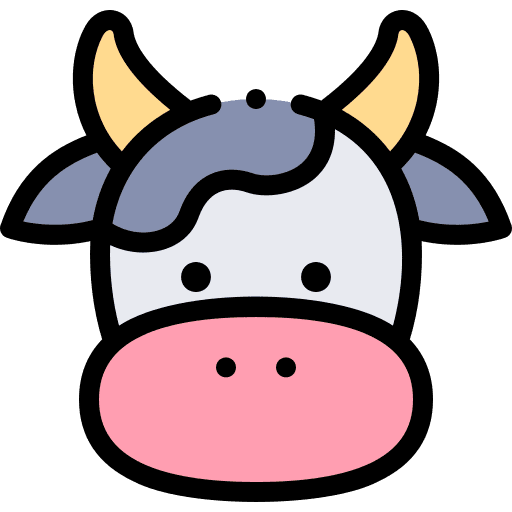 Cow user cattle wild life icon
