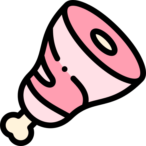 Ham leg bone pork leg icon