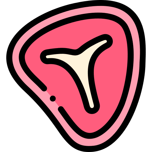 Meat food protein food and restaurant icon