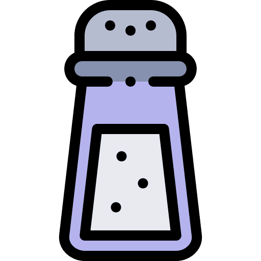 Salt shaker restaurant food and restaurant salt shaker icon
