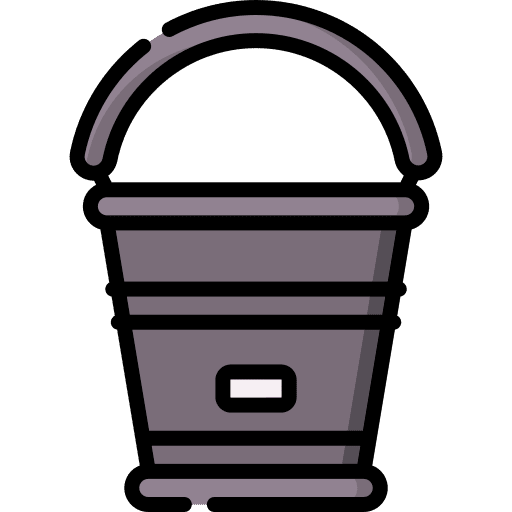 Water bucket construction and tools tool bucket icon Water bucket construction and tools tool bucket icon
