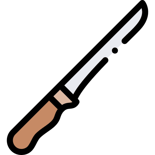 Fillet knife kitchenware food and restaurant icon Fillet knife kitchenware food and restaurant icon