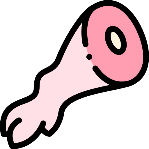Pork leg leg food and restaurant bone icon Pork leg leg food and restaurant bone icon