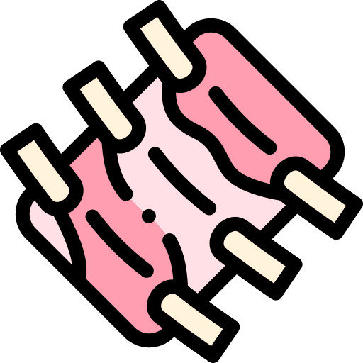 Ribs pork proteins food and restaurant icon Ribs pork proteins food and restaurant icon