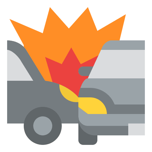 Accident car security transportation accident icon