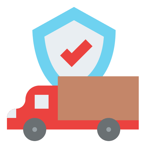 Delivery insurance delivery insurance cargo truck shipping icon