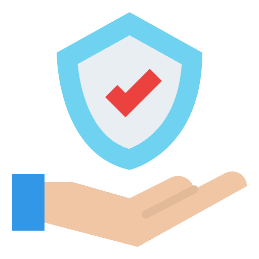 Insurance security shield safe icon
