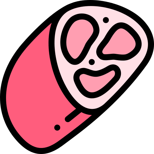 Meatloaf dish food restaurant icon Meatloaf dish food restaurant icon
