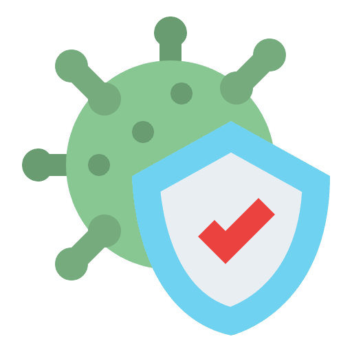 Medical protection healthcare and medical prevention sick icon