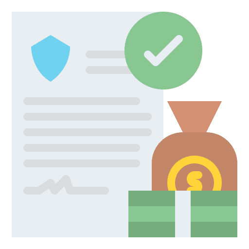 Claim safe money insurance icon Claim safe money insurance icon