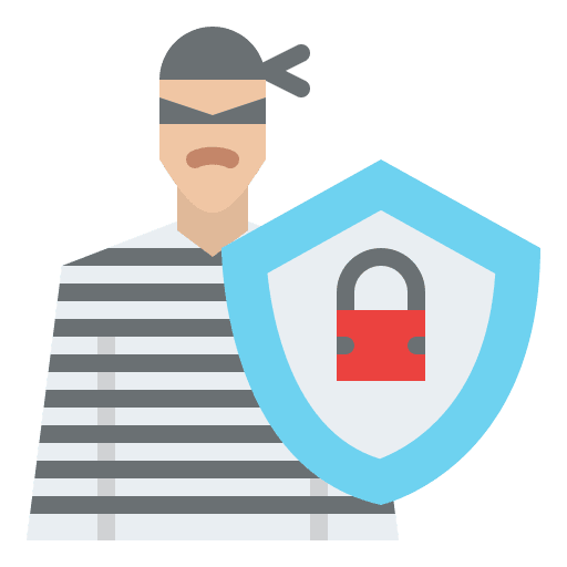 Robbery robber burglar insurance icon Robbery robber burglar insurance icon