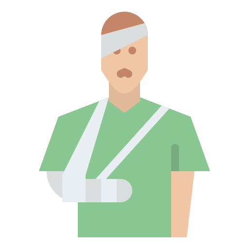 Wounded injury healthcare and medical people icon Wounded injury healthcare and medical people icon