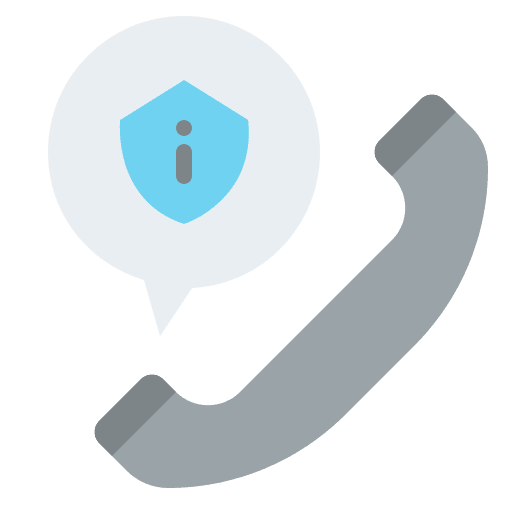 Contact info protection security insurance icon Contact info protection security insurance icon