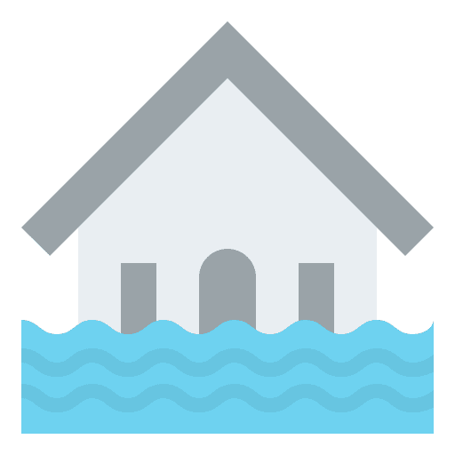 Flooded house house security flooded house icon Flooded house house security flooded house icon