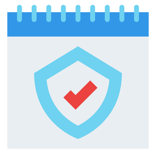 Period time security protected period time icon Period time security protected period time icon