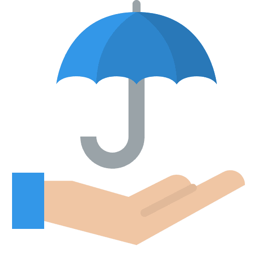 Protection take care umbrella shield icon Protection take care umbrella shield icon