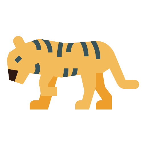 Tiger animal wildlife mammal icon Tiger animal wildlife mammal icon