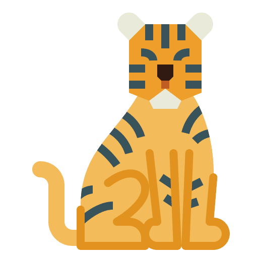 Tiger animal wildlife mammal icon Tiger animal wildlife mammal icon