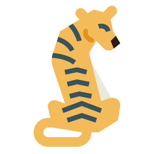Tiger animal zoology wildlife icon Tiger animal zoology wildlife icon