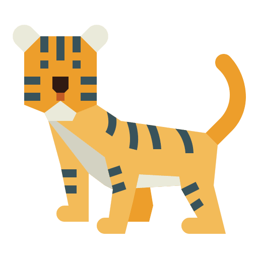 Tiger animals wildlife mammal icon Tiger animals wildlife mammal icon