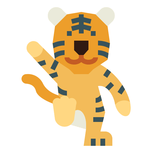Tiger wildlife mammal animal icon Tiger wildlife mammal animal icon