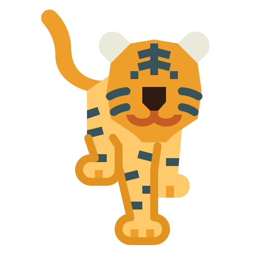 Tiger zoology tiger animals icon