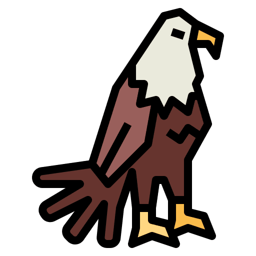 Eagle animal falcon eagle icon