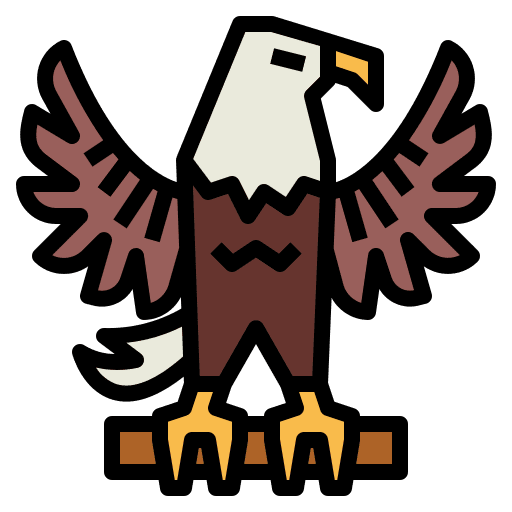 Eagle animal kingdom eagle falcon icon