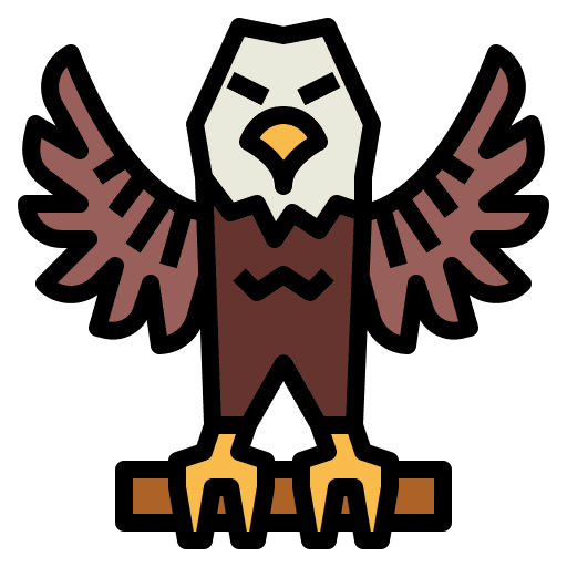 Eagle bird animal kingdom animals icon