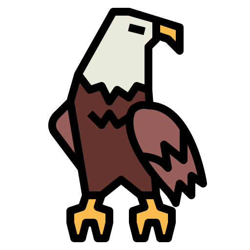 Eagle bird falcon hawk icon