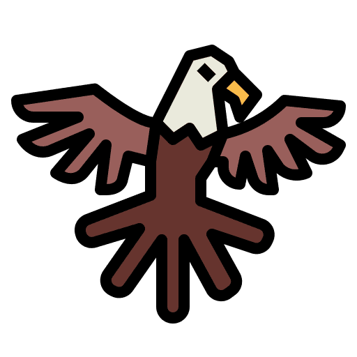 Eagle falcon animal kingdom bird icon