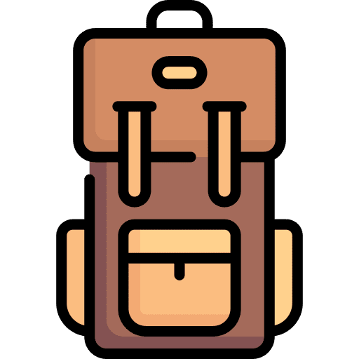 Backpack adventure travel bag camping icon Backpack adventure travel bag camping icon