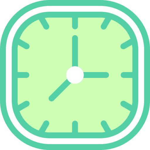 Clock time and date alarm time icon Clock time and date alarm time icon