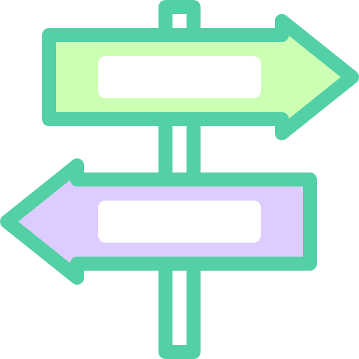Direction road sign signaling directional sign icon Direction road sign signaling directional sign icon