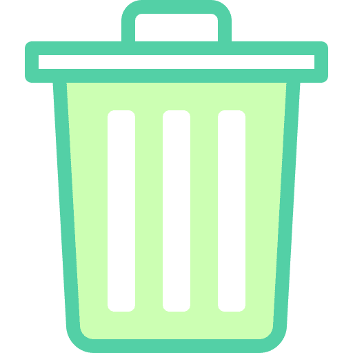 Trash garbage tools and utensils bin icon Trash garbage tools and utensils bin icon