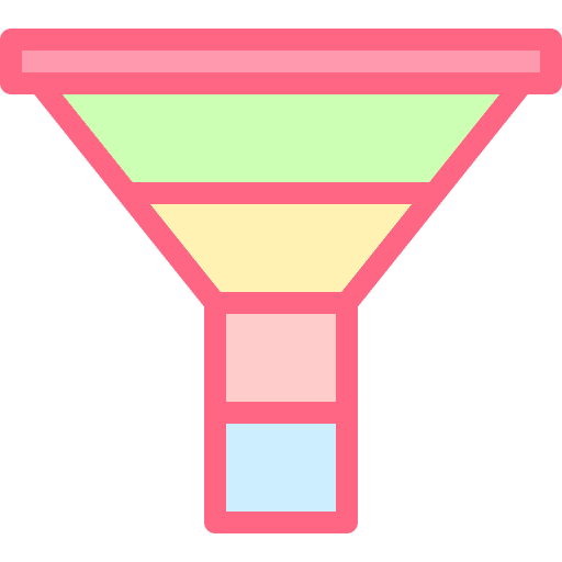 Funnel sort filter interface icon Funnel sort filter interface icon