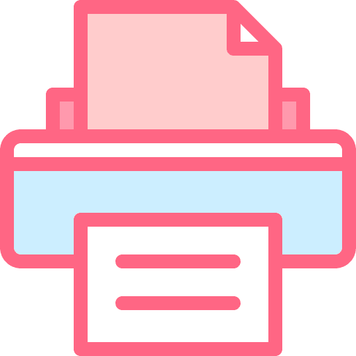 Printer paper technology printer icon Printer paper technology printer icon