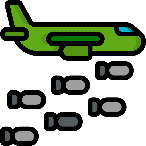 Bomber war plane bomber icon