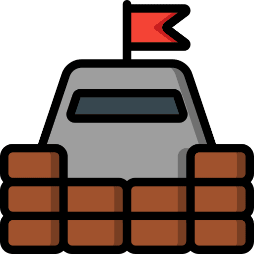 Bunker bunker block army icon