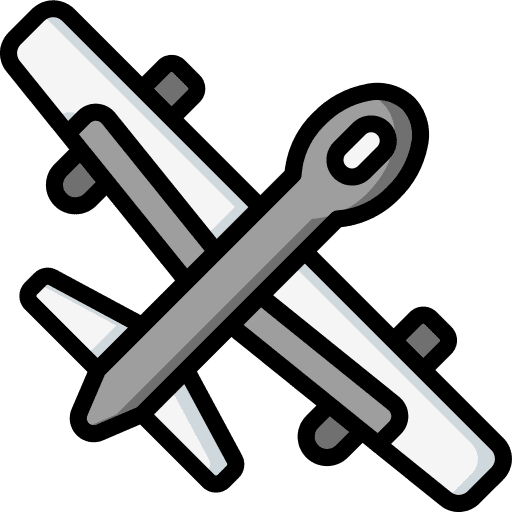 Drone aerospace secret security icon