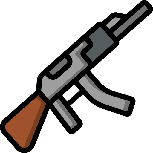 Gun army shoot gun icon