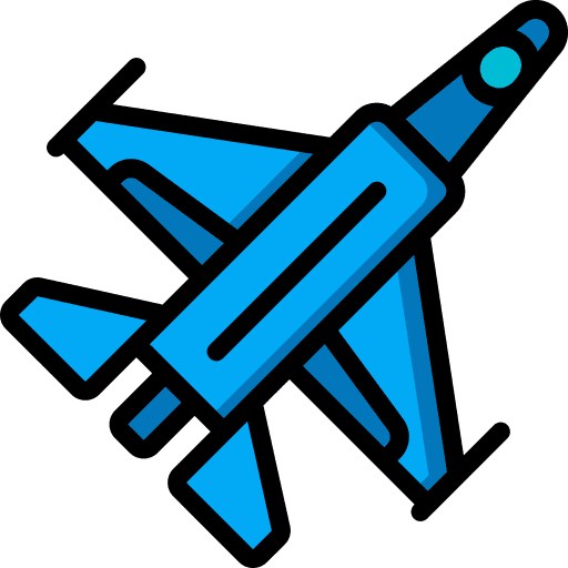 Jet plane jet fight icon