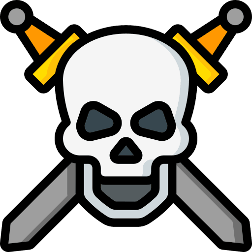 Skull security fight battle icon