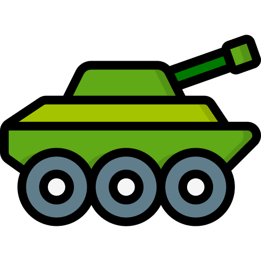 Tank war army security icon