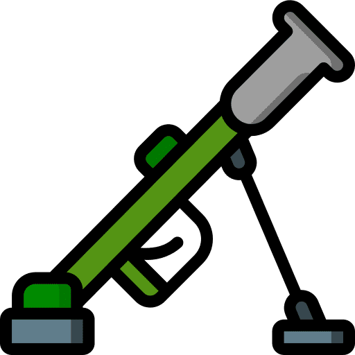Mortar security mortar army icon