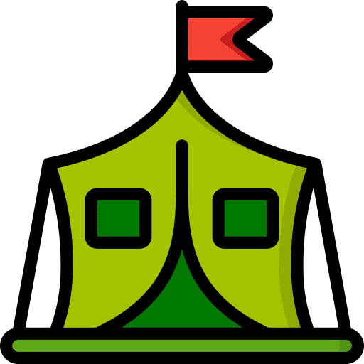 Tent tent pitch camp icon