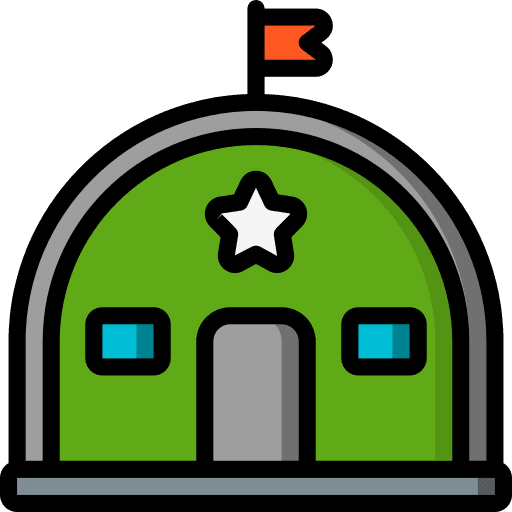 Warehouse buildings bunker building icon