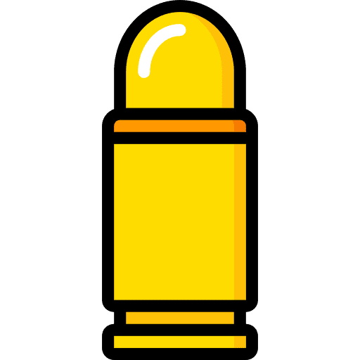 Bullet shoot ammunition weapon icon